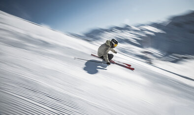 Bestens präparierte Piste im Skigebiet Obertauern
