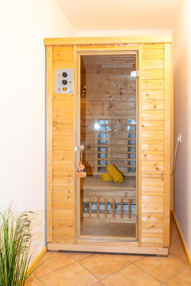 Private Infrarotsauna in der Ferienwohnung im Haus Rathgeb